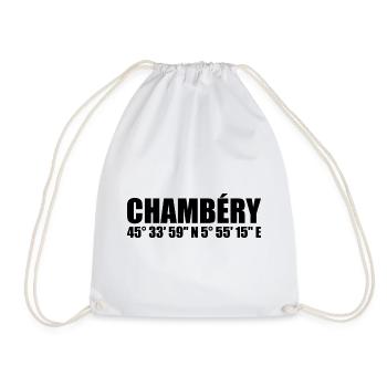 Coordonnées de Chambéry - Sac de sport léger - blanc - Devant