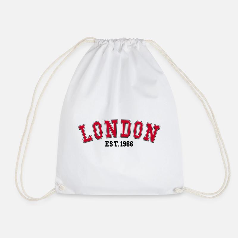 London Est. 1966 - Drawstring Bag - white