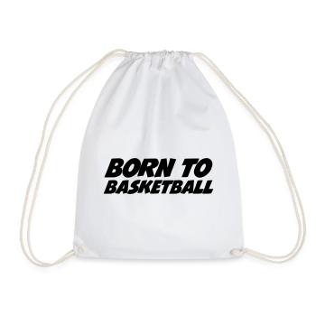 Born for Basketball - Drawstring Bag - white - Front
