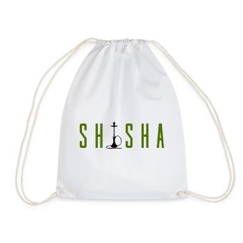 Hookah - Drawstring Bag - white - Front
