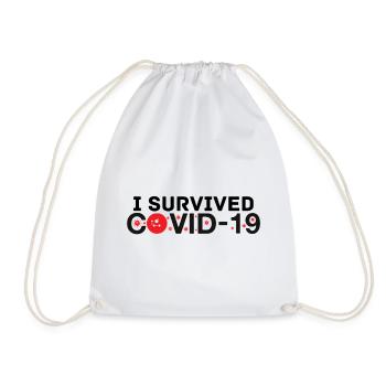 Ich habe Covid-19 überlebt - Turnbeutel - Weiß - Vorne