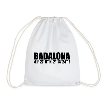 Coordonnées de Badalona - Sac de sport léger - blanc - Devant