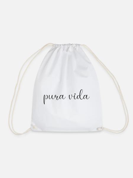 pura vida - Turnbeutel - Weiß
