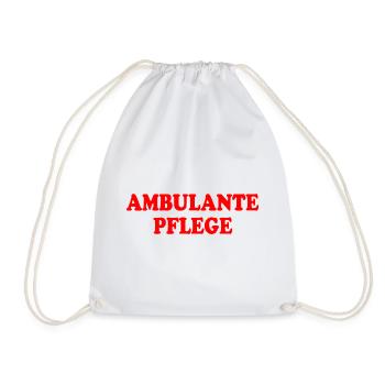 Outpatient care - Drawstring Bag - white - Front
