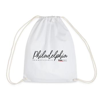 Winter Butterfly in Frosty Shades - Drawstring Bag - white - Front