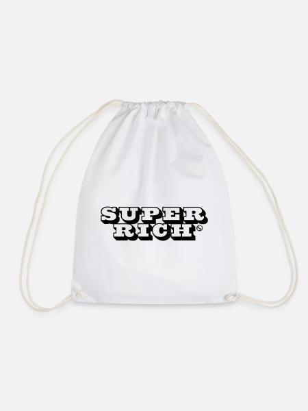 Superrich – Träume groß, lebe größer - Turnbeutel - Weiß