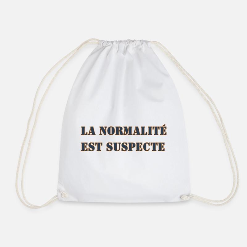 LA NORMALITÉ EST SUSPECTE - Sac de sport léger - blanc