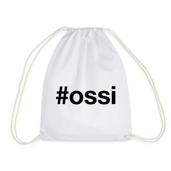 OSSI Hashtag Ostdeutschland - Turnbeutel - Weiß - Vorne