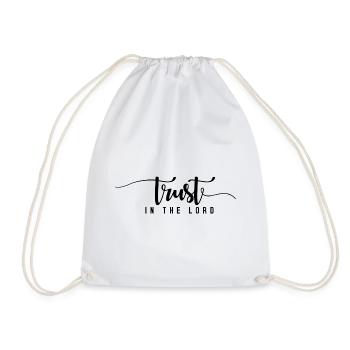 Faith trust - Drawstring Bag - white - Front