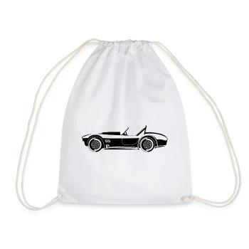 Voiture classique cobra icône icône illustration logo - Sac de sport léger - blanc - Devant