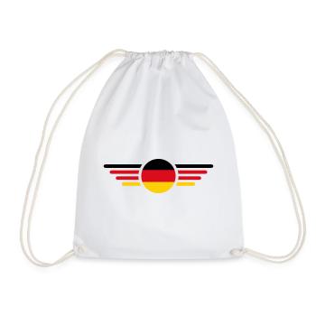 Deutschland Fan T Shirt Outfit Design  - Turnbeutel - Weiß - Vorne