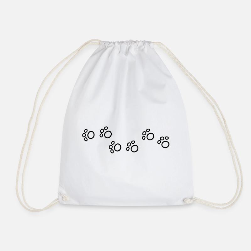 Cartoon Cats Paws - Drawstring Bag - white
