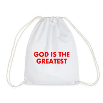 god is the greatest - Turnbeutel - Weiß - Vorne