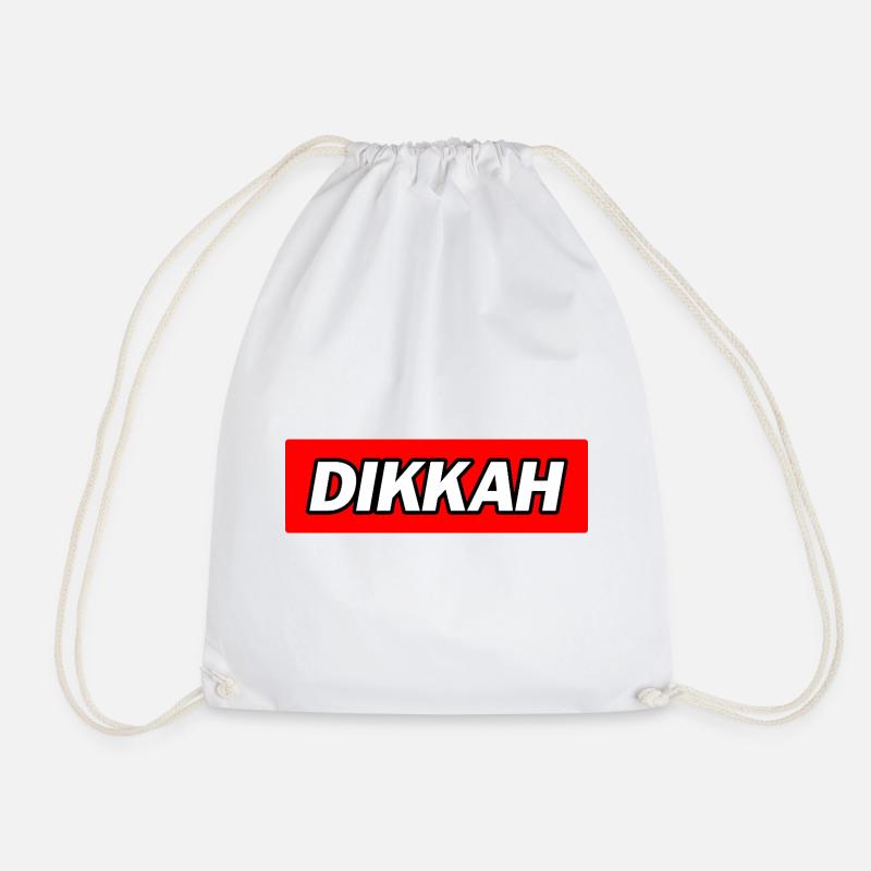  Dikkah - Funny Memes - Turnbeutel - Weiß