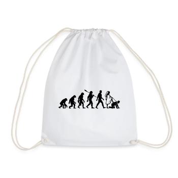 Enterrement de vie de garçon Evolution - Sac de sport léger - blanc - Devant