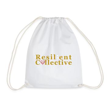 Logo du collectif résilient - Sac de sport léger - blanc - Devant