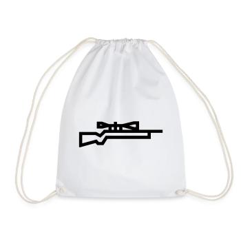 sniper - Drawstring Bag - white - Front