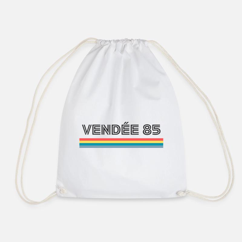 Vendée 85 T-Shirt Humour Gift - Drawstring Bag - white