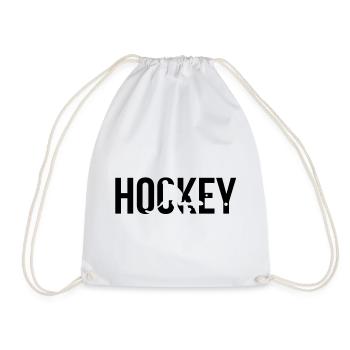 hockey - Drawstring Bag - white - Front