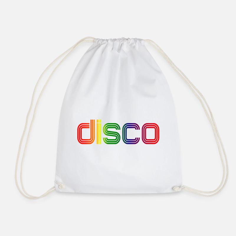 Disco Spectrum Neon Retro - Turnbeutel - Weiß