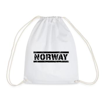 Norway - Drawstring Bag - white - Front
