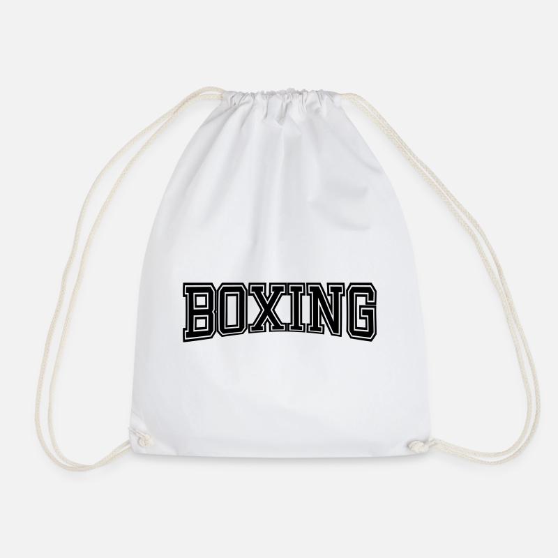 BOXING Design Old School - Turnbeutel - Weiß
