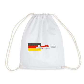 Supermen bat pavillon en Allemagne - Sac de sport léger - blanc - Devant