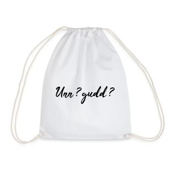 Saarländisch Dialekt Shirt Saar Saarland Geschenk - Turnbeutel - Weiß - Vorne