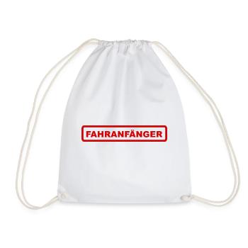 Fahranfänger - Turnbeutel - Weiß - Vorne
