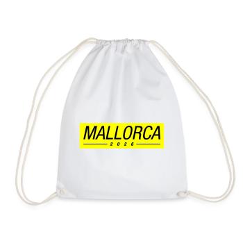 Mallorca 2026 Malle Urlaub - Turnbeutel - Weiß - Vorne