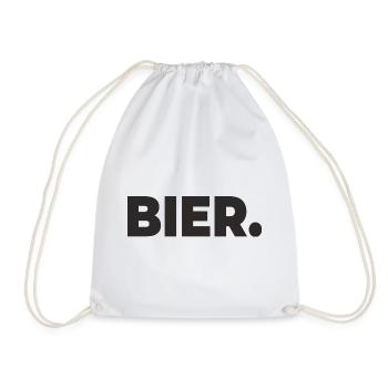 Bière. – C’est tout ce dont tu as besoin - Sac de sport léger - blanc - Devant