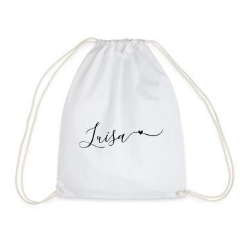 Prénom de famille Luisa Prénom décoratif - Sac de sport léger - blanc - Devant