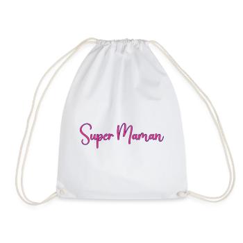 Super_Maman_ - Sac de sport léger - blanc - Devant