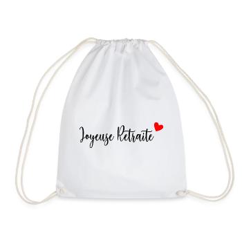 JOYEUSE RETRAITE. RETRAITE. RETRAITEE. RETRAITE - Sac de sport léger - blanc - Devant