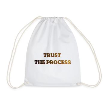 Trust The Process Vintage Banner - Turnbeutel - Weiß - Vorne