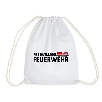 Freiwillige Feuerwehr Feuerwehrauto Feuerwehrmann - Turnbeutel - Weiß - Vorne