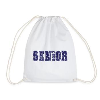 Senior 2027 Graduation | Class of 2027 Shirt - Drawstring Bag - white - Front