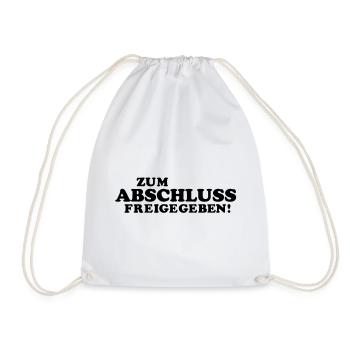 high school graduation demanding - Drawstring Bag - white - Front