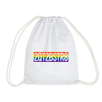 LGBT Gay Pride CSD Rainbow 2QT2BSTR8 - Drawstring Bag - white - Front