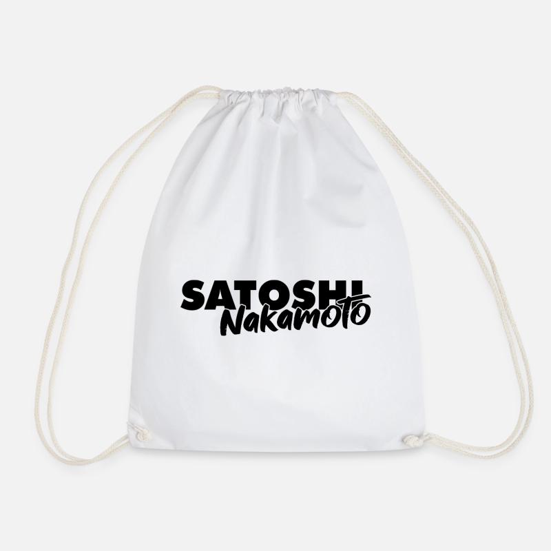 Satoshi nakamoto Beruf Geschenk Finanzen Spruch - Turnbeutel - Weiß