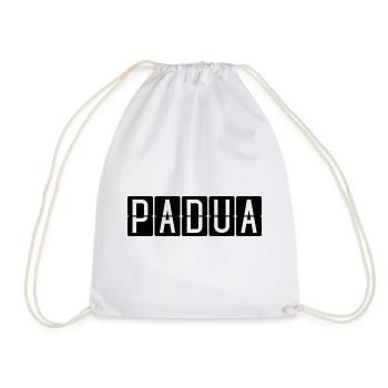 Padua Flughafentafel - Turnbeutel - Weiß - Vorne