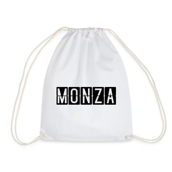 Monza Airport Sign - Drawstring Bag - white - Front