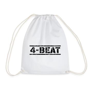 4 Beat - Turnbeutel - Weiß - Vorne