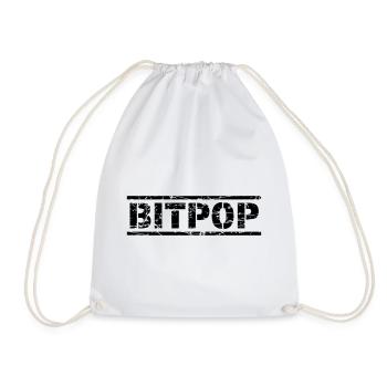 Bitpop - Drawstring Bag - white - Front
