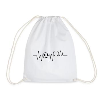 Football Heartbeat Football Football Football - Sac de sport léger - blanc - Devant