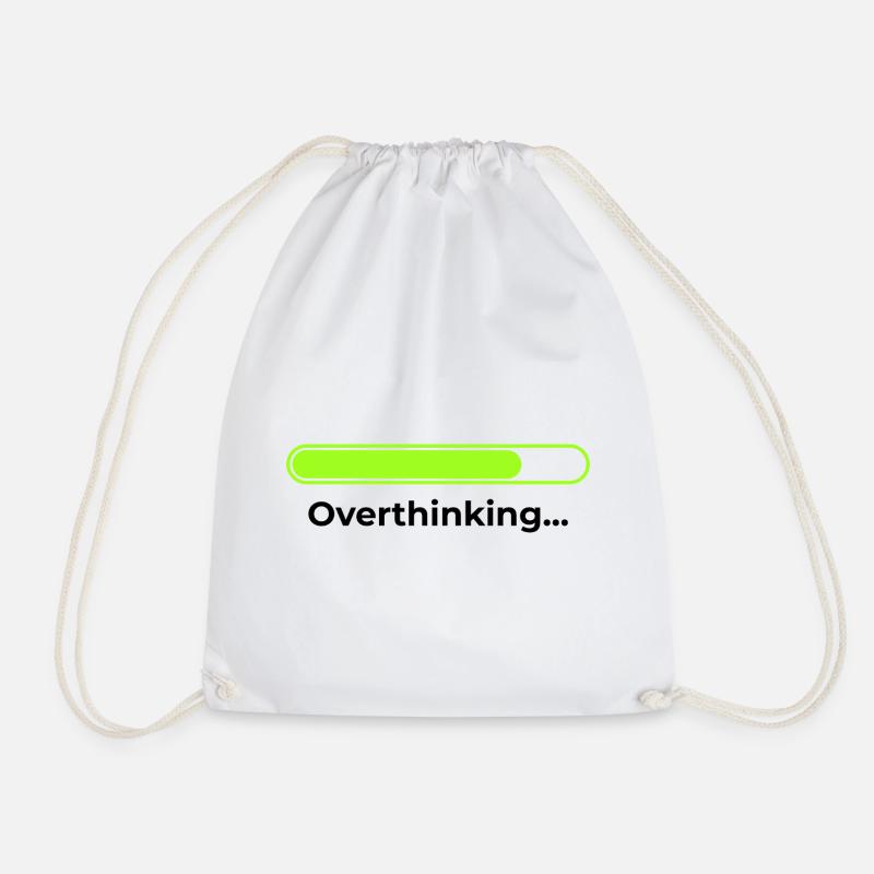 Overthinking - Turnbeutel - Weiß