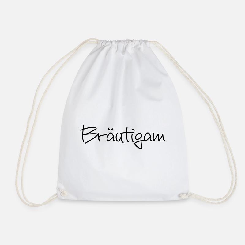 Bräutigam Junggesellenabschied Hochzeit - Turnbeutel - Weiß