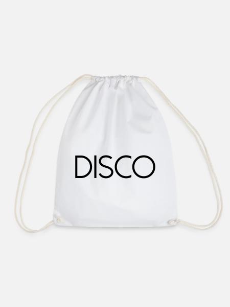 DISCO Diskokugel - Turnbeutel - Weiß