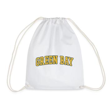 Green Bay Wisconsin - Drawstring Bag - white - Front