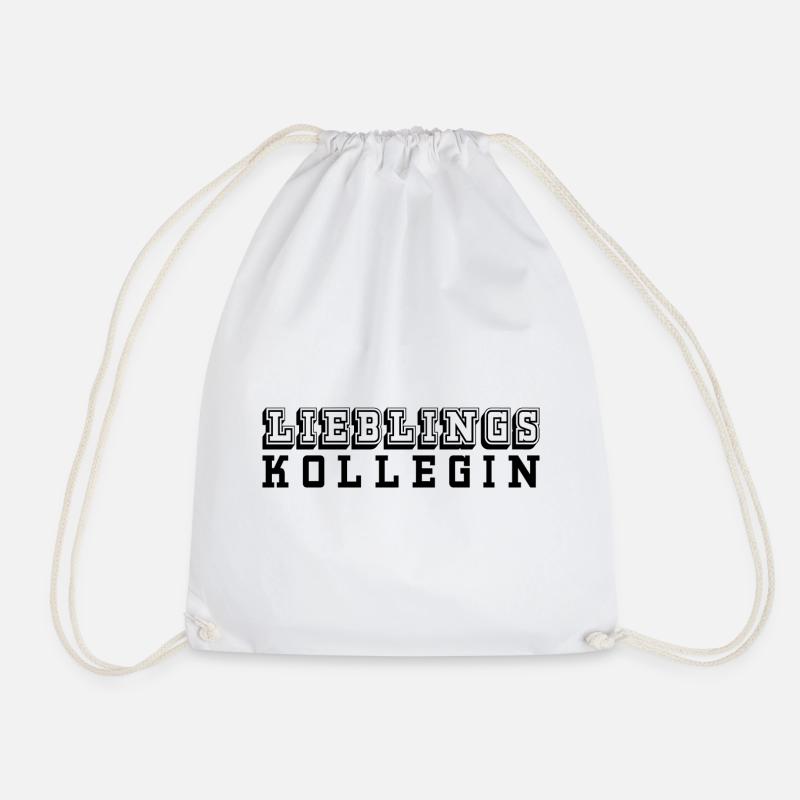 Lieblingskollegin Tshirt black - Turnbeutel - Weiß